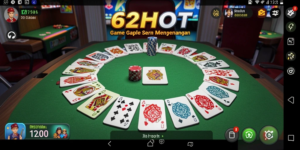 Screenshot gameplay Gaple yang seru di 62HOT.