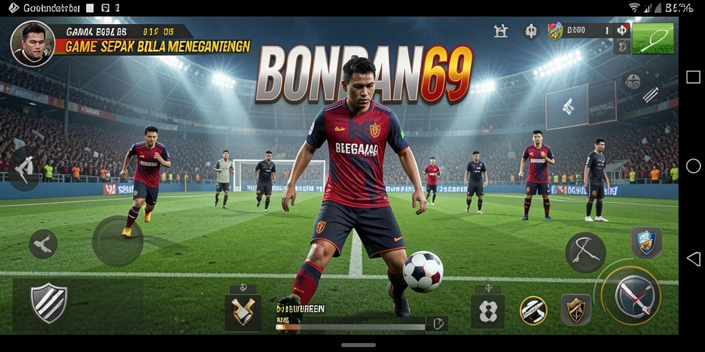 Screenshot BONDAN69 menampilkan aksi permainan sepak bola yang mendebarkan.