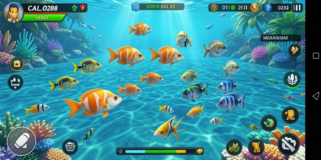 Tangkapan layar gameplay Tembak Ikan yang menarik di CALO288.