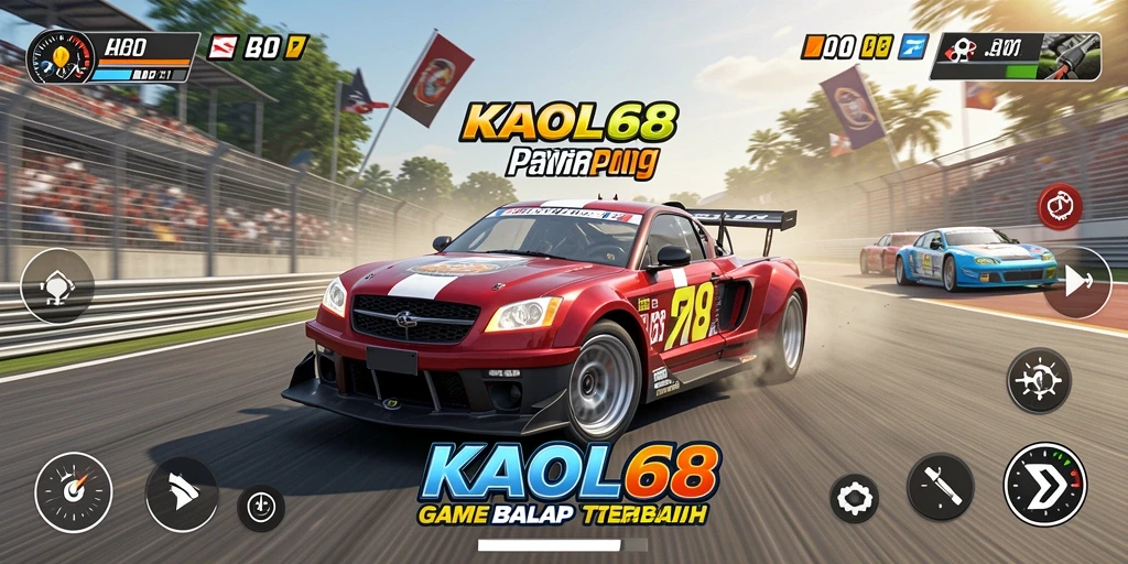 Tampilan gameplay KAOL68 yang mendebarkan dalam balapan.