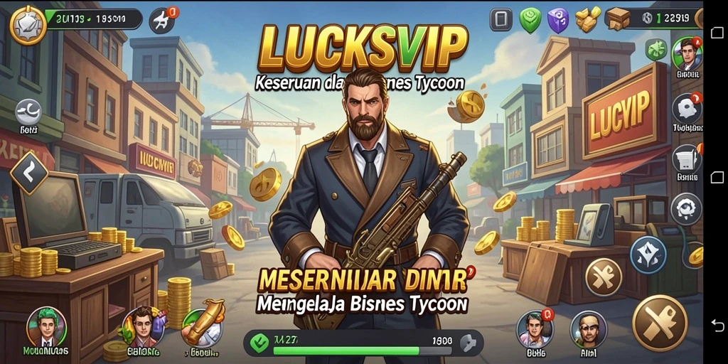 Tampilan gameplay LUCKSVIP yang menarik dan penuh strategi Tycoon.
