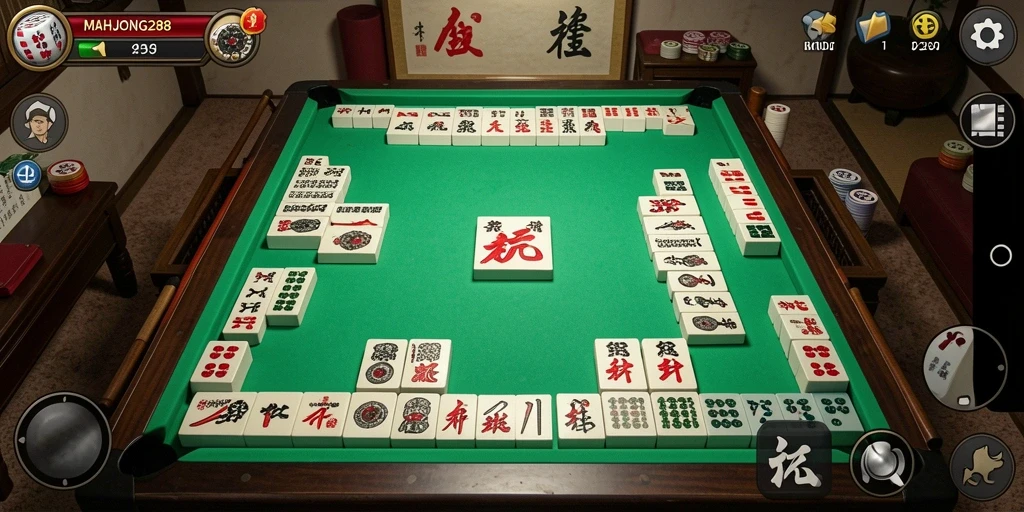 Tampilan gameplay menarik dari MAHJONG288 yang penuh tantangan.