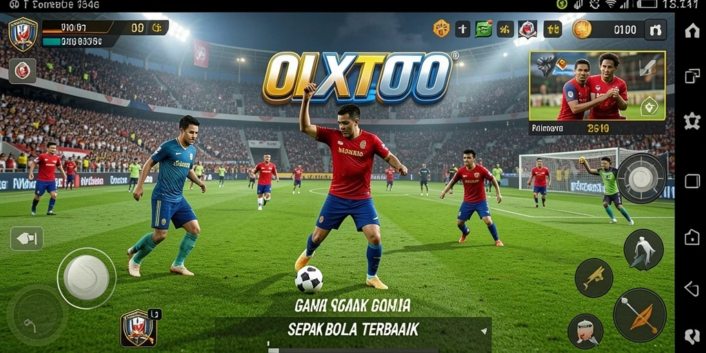 Screenshot gameplay OLXTOTO yang menunjukkan aksi seru di lapangan