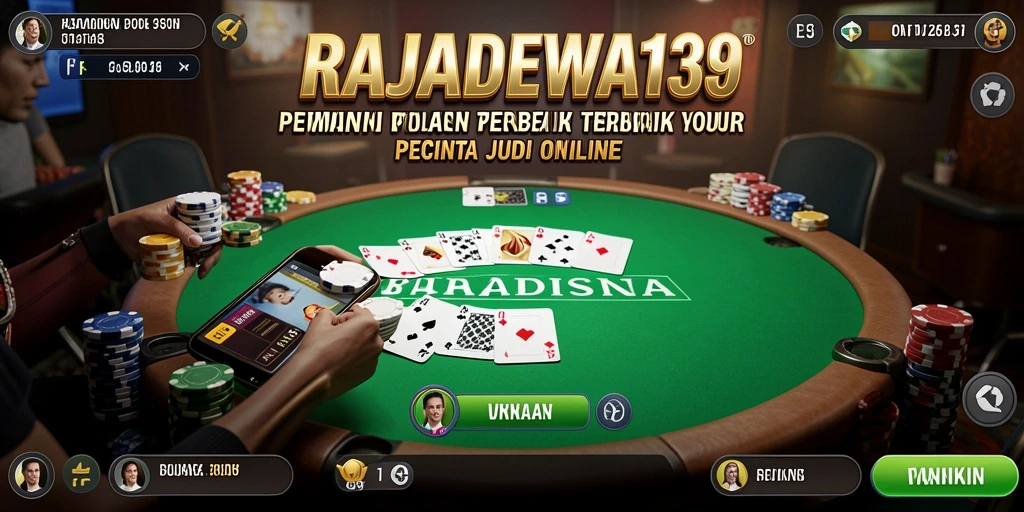 Tampilan gameplay menarik dalam RAJADEWA138 saat pemain beradu strategi poker.