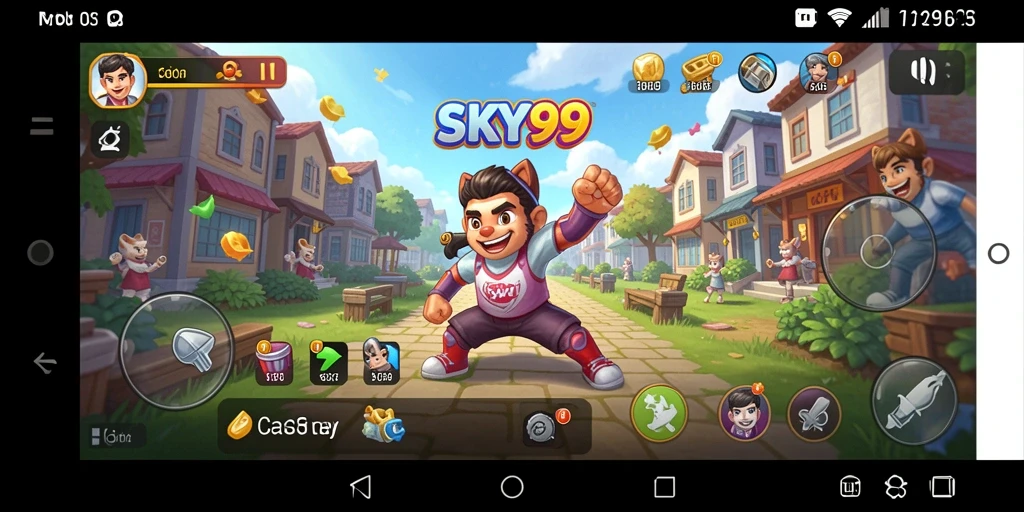 Tampilan menawan dari gameplay <strong>SKY99</strong> dengan level yang mengasyikkan.