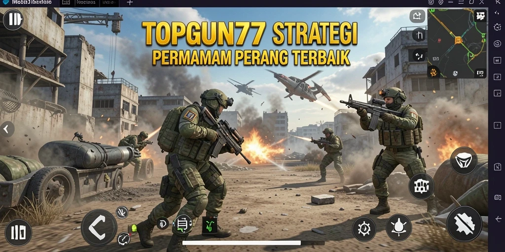 Gameplay dinamis dan seru di dalam TOPGUN77.